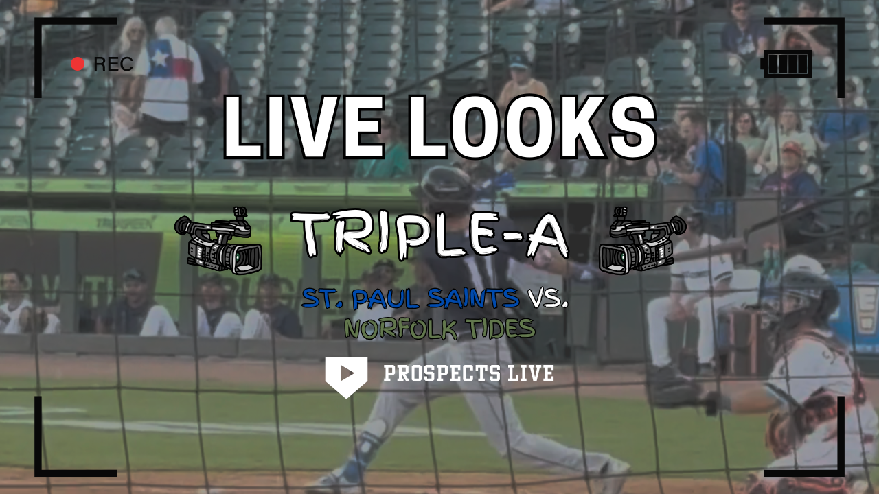 Brandon Hacker's Live Looks: St. Paul vs. Norfolk 5/24/25-5/25/25 - Basallo, Mayo & EmRod