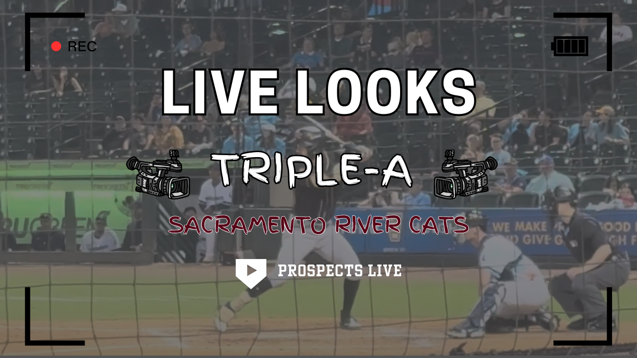 Will Thompson's Live Looks: Sacramento River Cats 6/3-6/8/25: Bryce Eldridge