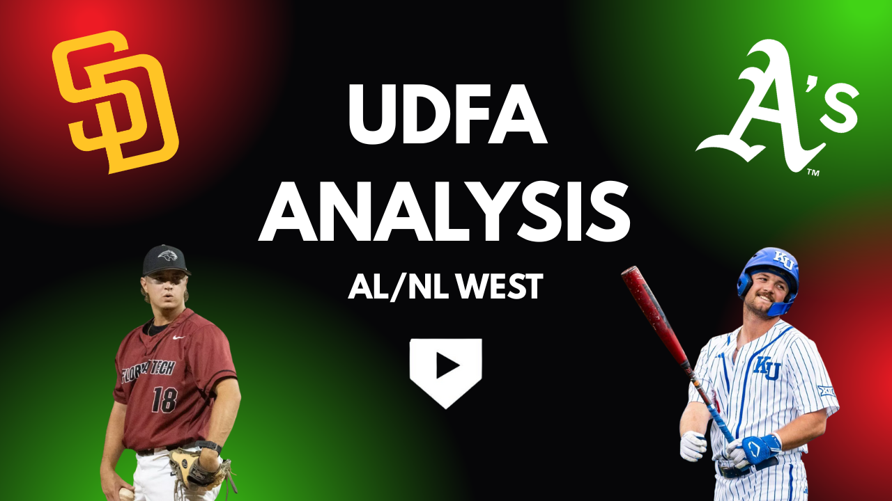 2025 Undrafted Free Agent Signings - AL/NL West